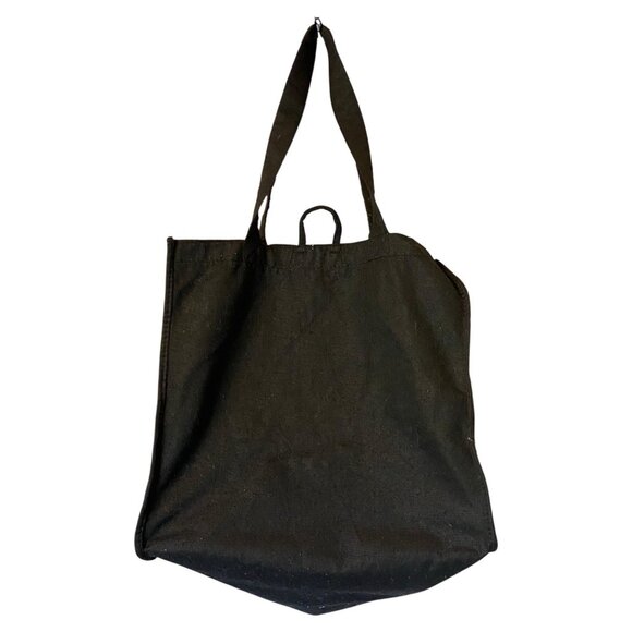Walmart Black Reusable Tote Shopping Bag 13x14x7 Eco Grocery Bag Minimal Wear - Picture 2 of 9